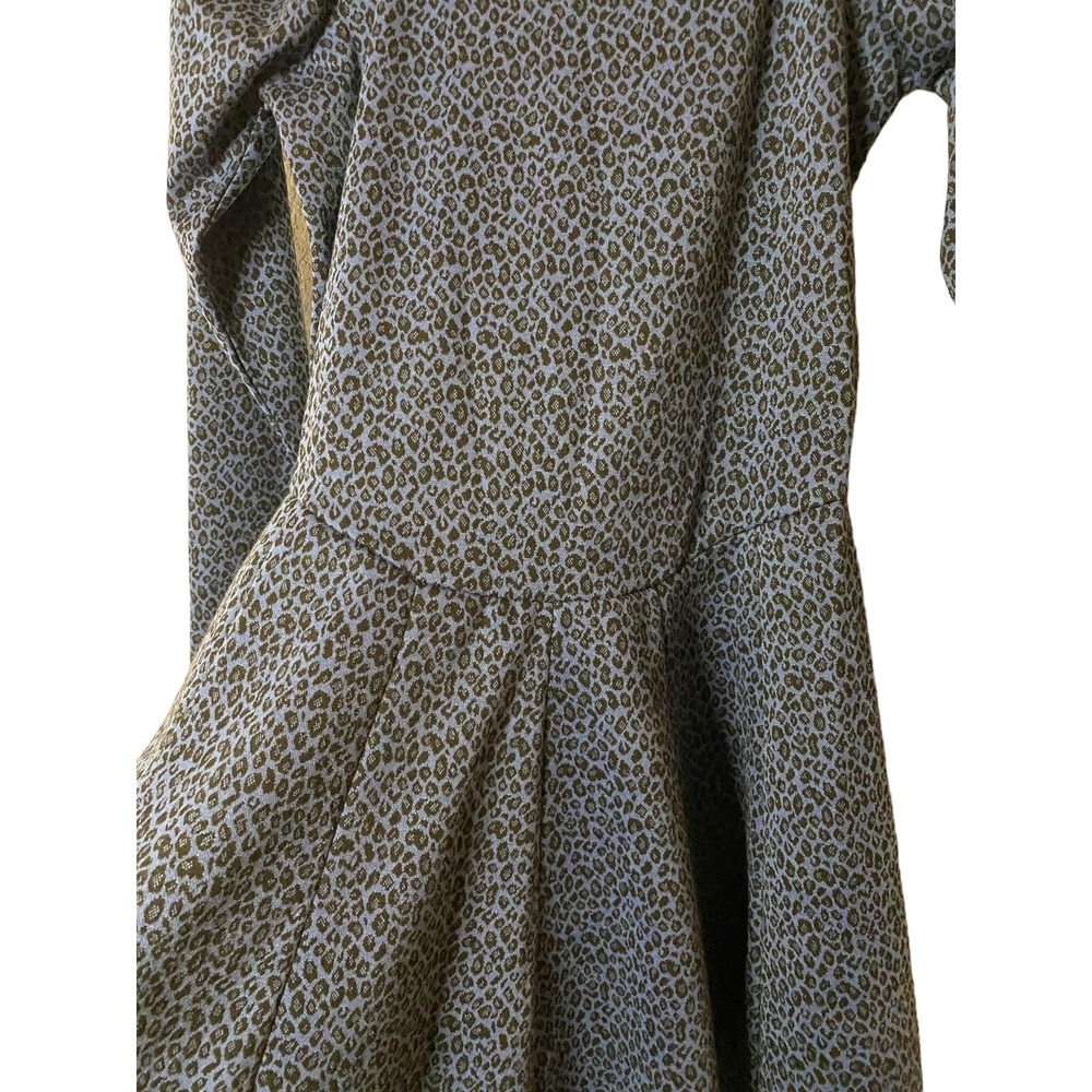 Betsey Johnson Womens Delft Blue Leopard Print Fit and Flare Mini Dress JL408507 - Picture 5 of 9